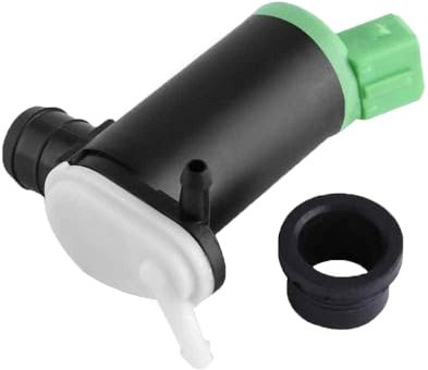 AUTOZOCO Bomba de Agua de Lavado de Parabrisas, Parabrisas Bomba de Lavado de Parabrisas, Compatible con Peugeot 106 206 306 406 806, 2 pines, PVC, OEN 6434 60