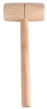 Martello a Mazzuolo in Legno, Falegname Massiccio, Testa Rotonda, Lavorazione del Legno, Lavorazione della Pelle, Utensile Manuale per Progetti Fai Te