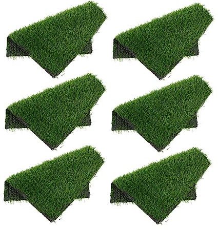 Gogogmee 6 Stück Box Hühnernestmatte Hühnerbedarf Hühnernistpads Nistmatten Waschbare Nistpads Kunstrasenmatten Kunstrasenteppich Huhn Fakegrasmatten Hühnernestpads