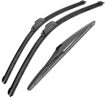 Autowischer vorne und hinten, Wischerblätter, Bürstenschneider, JU-Haken, für Toyota Yaris MK2 Schrägheck, Baujahr 2006–2011