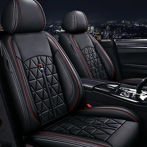 2 Pcs Universal PU Leather Front Car Seat Covers, For Hyundai Bayon Getz Ioniq IONIQ 5 Kona Santa FE Tucson i10 i20 i30 i40 i800 ix20 ix35, Car Seat Protectors, Auto Seat Cushions (for Hyundai)