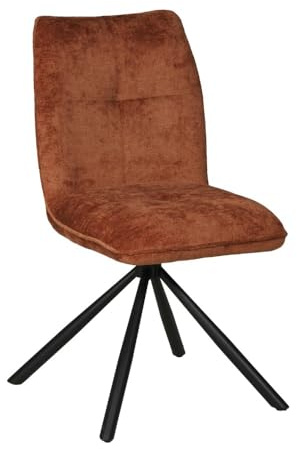 WEBER INDUSTRIES Chaise pivotante de Salle à Manger Cortina/Brun Brique