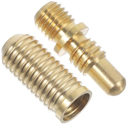 KONTONTY 1 Set Pool Queue Joint Pin Schrauben Billard Queue Schrauben Goldene Kupfer Pool Queue Extender Schrauben Pool Queue Joint Pin Einsatz