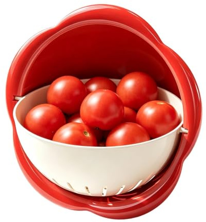 Colador Frutas Cesta Escurridora De Verduras Apilable