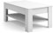 Vicco Couchtisch Milan, Wohnzimmertisch mit Schublade, Weiß, 92.2 x 65 cm