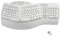 Perixx PERIBOARD-612W, gran teclado ergonómico inalámbrico, conexión 2.4Ghz y Bluetooth 4.0 para Windows y Mac – Blanco, AZERTY…