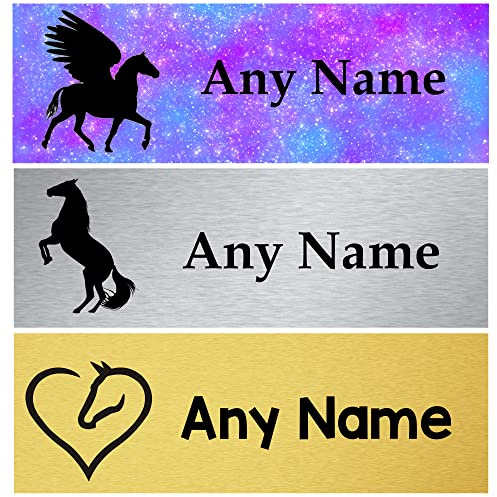 Personalised Stable Door Sign, Horse/Pony Name Plate Plaque, 275mm x 90mm