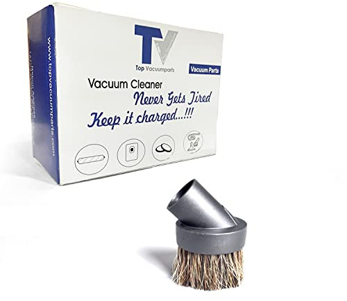 1.25 Inch Round Soft Horse Hair Vacuum Cleaner Dust Brush.1.25 Vacuum Attachment Replacement For Shop Vac, Oreck, Hoover and Other Central Vacs