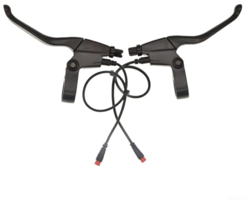 Carpango Levier de frein à 2 broches pour pièces de vélo électrique, levier de frein hors tension, poignée de frein électrique pour vélo électrique (interface étanche à 2 broches)