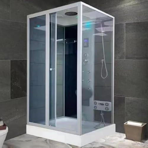 Bagno Italia Cabine de douche hydromassage 100 x 100 cm avec 6 jets bluetooth led radio