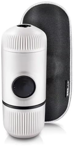 Gutsii Cafetera espresso portátil, nueva caja color+, versión mejorada, 18 bar de presión. (Color : Chill White)