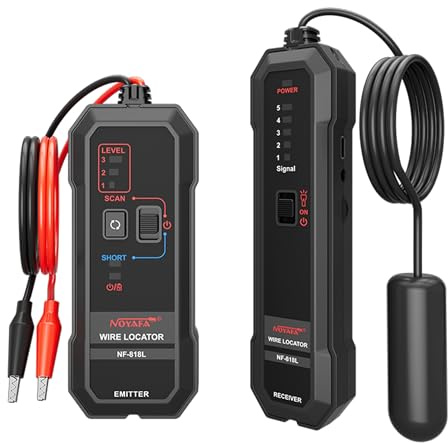 NOYAFA Upgraded Underground Wire Locator, Underground Cable Locator per recinzione animale domestico elettrico filo sotterraneo