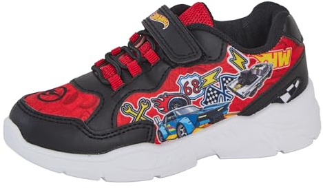 Hot Wheels Scarpe da ginnastica per bambini da corsa per bambini, scarpe sportive casual, Multi, 32 EU