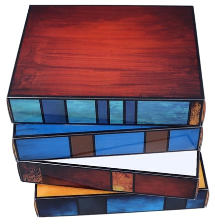 Lámpara de Libros Apilados Mesa de Noche Ambiente Cálida Lámpara Mesa Chisch para Decoración Dormitorios, Material PVC