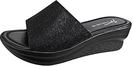 Generico Sandali Donna Estive Comode, Ciabatte Donna Estive Mare con Zeppa Pantofole Aperta Suola Spessa Infradito Ortopedico con Tacco Wedges Sandali Antiscivolo Comodo Tendenza per Lavoro Spiaggia