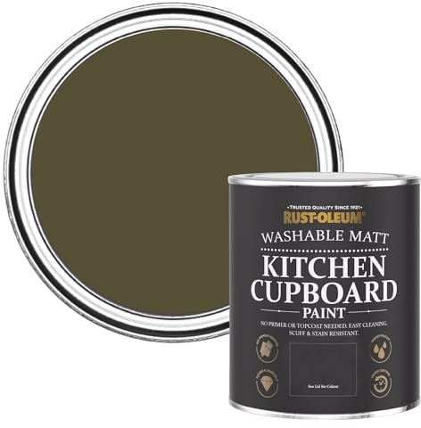 Rust-Oleum Kitchen Wood and Cabinet Paint in Matt Finish - Greencroft 750ml
