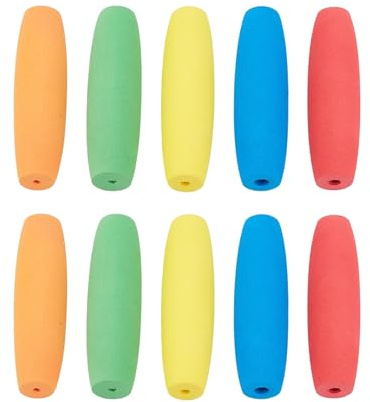 Tioheam Gainé en Mousse Renforcé,10 Pièces Manchons Antidérapants pour Couverts - Ergonomique Personnes Âgées Pour Tâches Crochet Cuisine Cuisson Manger Coutellerie Artisanat Crayon Brosse À Dents