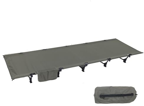 RATSTONE Letto da Campeggio，Ultraleggero Portatile, Brandina Pieghevole Campeggio, 192 x 65 x 16cm, Carico Massimo 150 kg, Adatto per Viaggi all'aperto, Campeggio e Facili Escursioni con Zaino