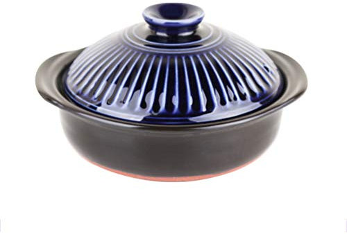 LTLWSH Keramikstein Kasserolle mit Deckel 185x100mm für Gasherd und Mikrowelle