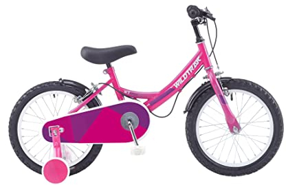 Wildtrak - Vélo 16 pouces pour enfants de 3 à 7 ans avec stabilisateurs - Rose
