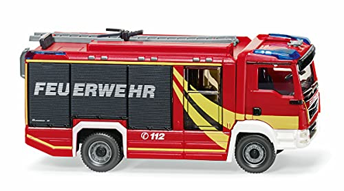Wiking 061259 H0 - Feuerwehr - Rosenbauer at LF (Man TGM Euro 6) rot - Spur HO 1:87