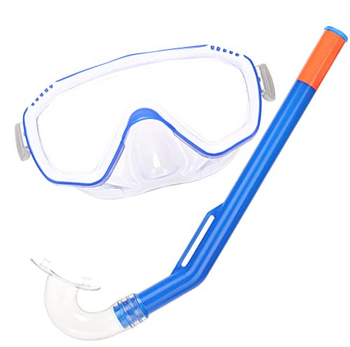 Com-four® Ensemble de Tuba 2 Pièces pour Enfants de 3 à 6 Ans - Lunettes de Plongée en Apnée pour Petits Enfants
