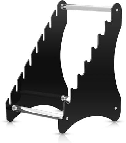 Biobasedon Knife Display Stand,Knife Holder Holds 8 knife,knife display case for Fixed Blade Knife Collection Display, folding knife,dagger (8 layer stand)