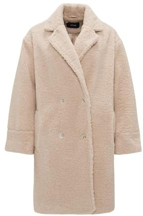 OPUS Damen Mantel | Teddymantel HONISE Loose im Oversize Look Macadamia, 42