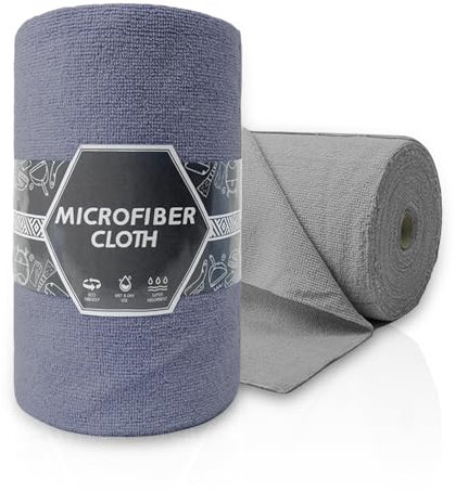 RoadLoo Putztücher, 40 Stück Spüllappen & Spültücher extra saugfähiges Microfasertuch kratzfrei Waschbar & Wiederverwendbar für Wohnküche Esstisch Waschlappen Putzlappen 20 Stück pro Rolle 2 Farben