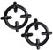Veemoon Support De Cuisinière à Gaz Noir Lot De 2 Manques Stables Antirouille Pour Cafetière Et Casserole Accessoire Cuisine Pour Cuisinière à Gaz