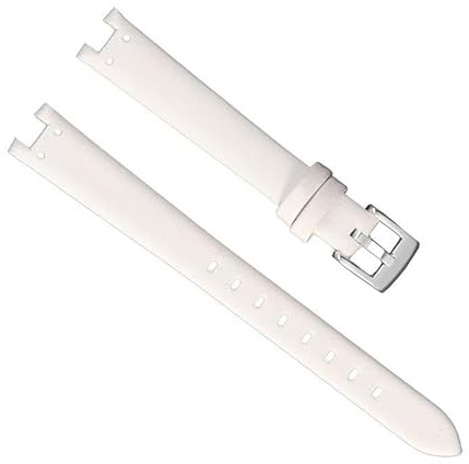 dayeer Lederarmband für Damen von Anne Klein Ak2156/2157/2618, konkave Schnittstelle, Rindsleder(White-Steel-K12)