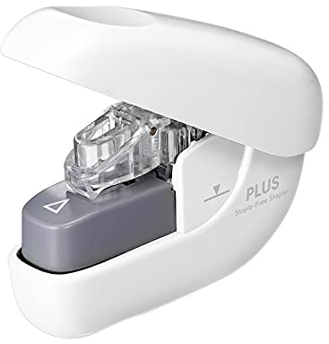Plus SL-106NB 31-122 Needleless Stapler Paper Clinch Compact White