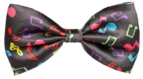 WIDMANN 05736 ? Pajarita Negro con Note musicales, multicolor (Talla única)
