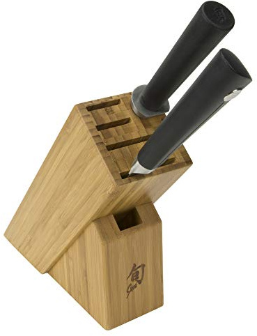 Shun Sora 3 Piece Build-A-Block Set, Includes 8 Chef's Knife, Honing Steel & Knife Block, Handcrafted Japanese Knife Set, VG10 Steel Edges and 420J Stainless Steel Blades, Balanced Handles