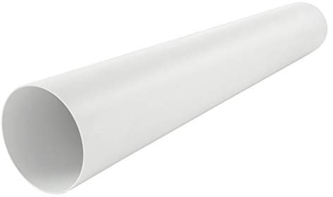 La Ventilazione CTR1150B Tubo de ventilación Canalizada Redondo de PVC, diámetro Interior, Color Blanco, ø 150 mm
