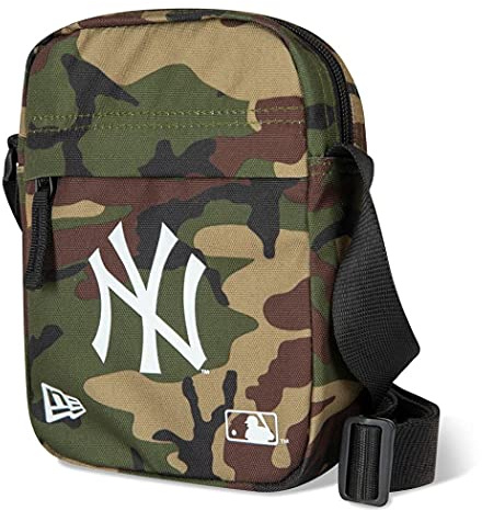 New Era York Yankees MLB Side Bag Woodland Camo Umhängetasche - One-Size, Camouflage Braun