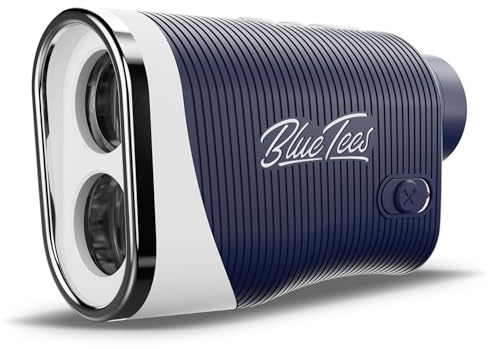 Blue Tees Golf Series 3 Max+ Golf Rangefinder with Slope Switch, 1000 Yards Range Finder, 6X Magnification, Slope Measurement, Magnetic Strip, Flag Pole Locking with Pulse Vibration