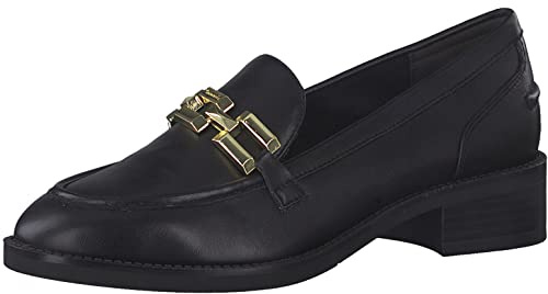 Tamaris Mocassino piatto da donna, Nero opaco, 6.5