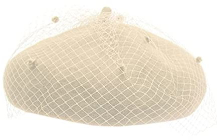 Béret en laine pour femme - Style vintage - Pour l'automne et l'hiver - Motif voile - Style décontracté - Pour peintre - Pour l'extérieur - Élégant