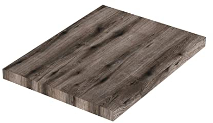 KIAMAMI VALENTINA Waschtischplatte 60 cm in Holzoptik Eiche dunkel