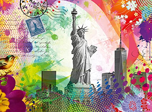 Ravensburger New York City Postcard 500 Piece Jigsaw Puzzle for Adults and Kids Age 10 Years Up