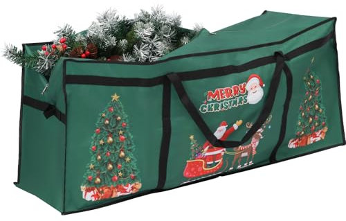 Christmas Tree Storage Bag 7.5Ft, Heavy-Duty 600D Oxford Tree Bags with Reinforced Handles & Zipper, Waterproof Christmas Storage Bag For Christmas Tree