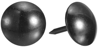 sourcing map Upholstery Tacks Nail Pins Furniture, 50Pcs 11x13mm Thumb Tack Pins Assortment Kit Carbon Steel for Home Sofa DIY Decorative Nail Heads Nails, Black