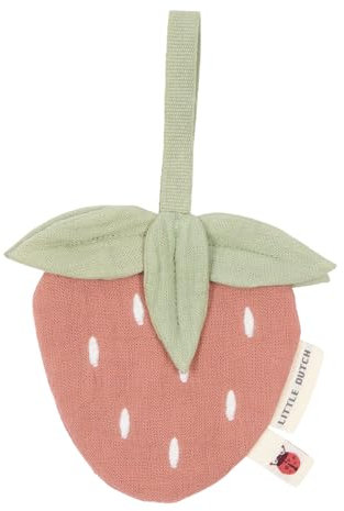 Little Dutch Schnullertuch Schmusetuch Musselin Erdbeere - Fairy Garden