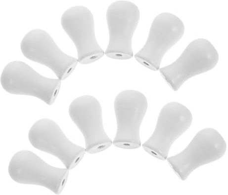 Cabilock 12pezzi Cordino per Tende da Finestra in Legno di Terminali per Cordino Pomello per estremità per per Tende Parti di Ricambio per