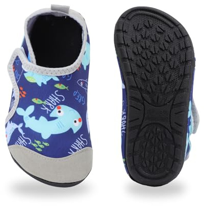 ADUDVLO Kids Toddler Water Shoes Non-Slip Quick Dry Baby Water Shoes Kids Beach Shoe Swimming Pool Surfing
