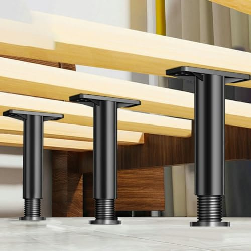 Adjustable Telescopic Furniture Heightening Bracket, Heavy-Duty Steel Bed Beam Support Fixer for Beds & Sofas, 18–34 cm Extension Range