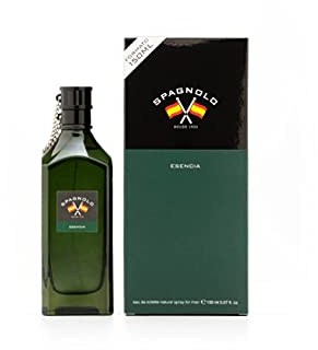 SPAGNOLO - Esencia 150 ml, Colonia Hombre, Perfume Formato Spray, Eau de Toilette Natural y Masculina, Aroma Fougère Amaderado, Fragancia Fresca, Desenfadada y de Larga Duración