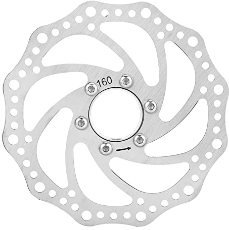 Mountainbike 160mm Gewindenaben Bremsscheibenscheibenflanschadapter mit 6 Schrauben Fahrrad Bremsscheiben, Edelstahl Gewinde Scheibenbremse Rotor Nabe Bremsscheiben + Flanschadapter Bolzen