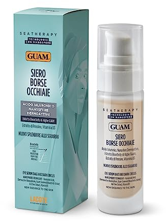 Guam, Seatherapy Augenringe Serum, Gel Augenkontur Serum mit Hyaluronsäure und Bioaktiven Algenextrakten, Made in Italy, 30 ml Packung